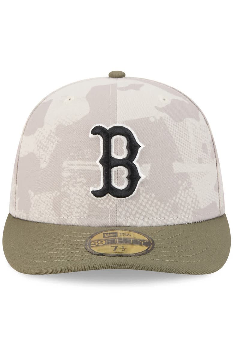Men's New Era Light Beige/Olive Boston Red Sox 2025 Armed Forces Day 59FIFTY Fitted Hat, Alternate, color, Light Beige