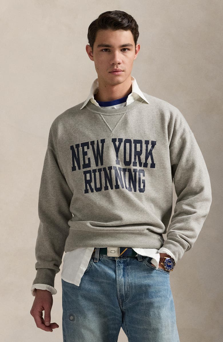 Polo Ralph Lauren New York Running Vintage Fit Graphic Sweatshirt, Alternate, color, 