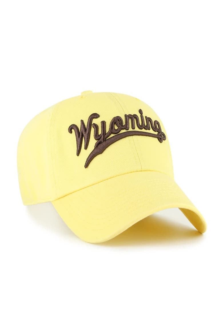 Men's '47 Gold Wyoming Cowboys Vault Clean Up Adjustable Hat, Alternate, color, Gold