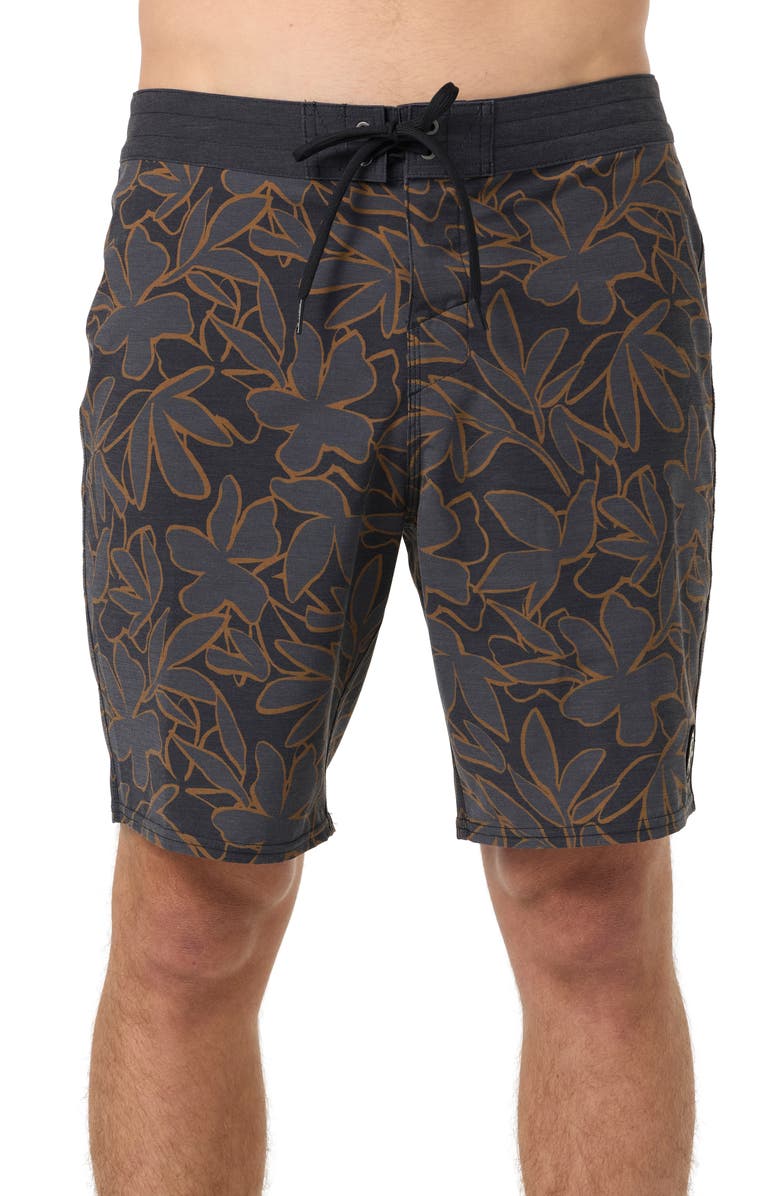 O'Neill OG Print Board Shorts, Main, color, Graphite