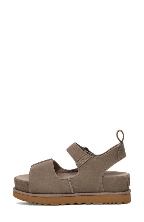 Ugg(r) Goldenstar Platform Sandal In Smoke Plume