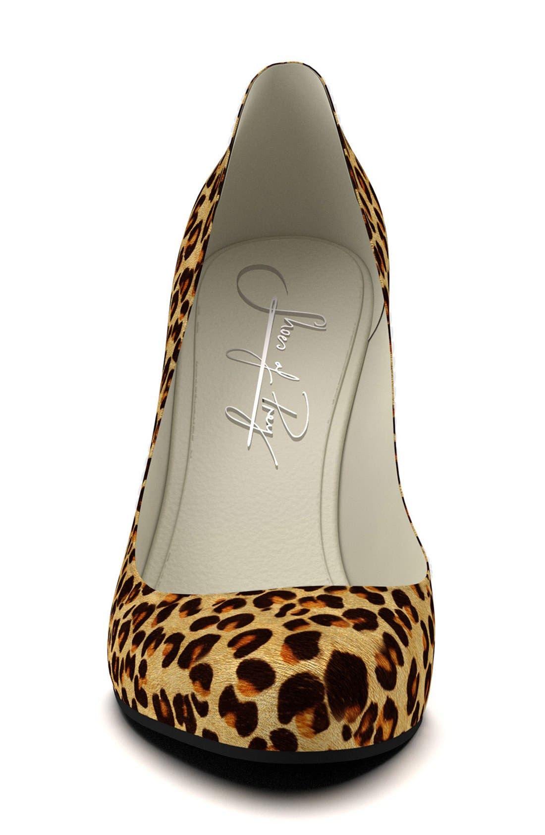 Shoes of Prey Leopard Genuine Calf Hair Wedge Pump, Alternate, color, 