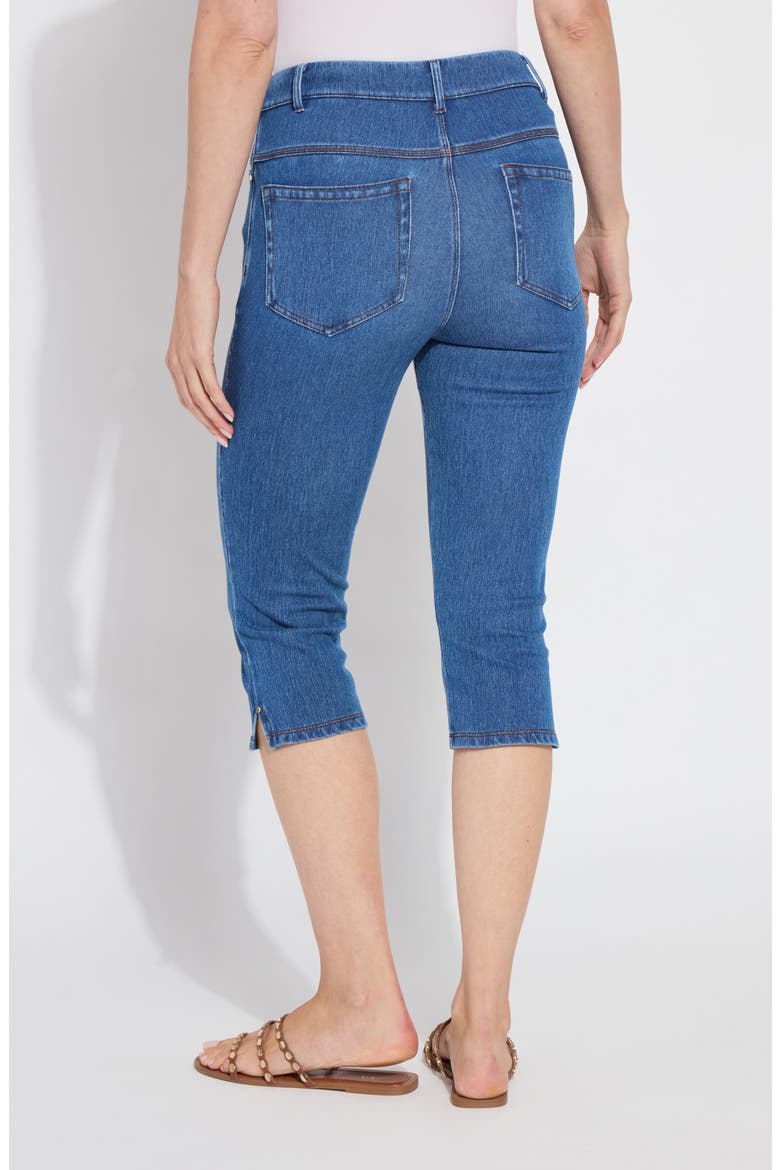 Granada High Waist Capri Jeans, Alternate, color, MID WASH