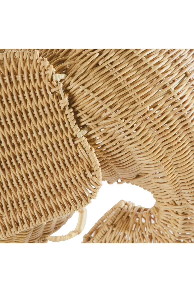 Elephant Washable Wicker Floor Basket, Alternate, color, Brown