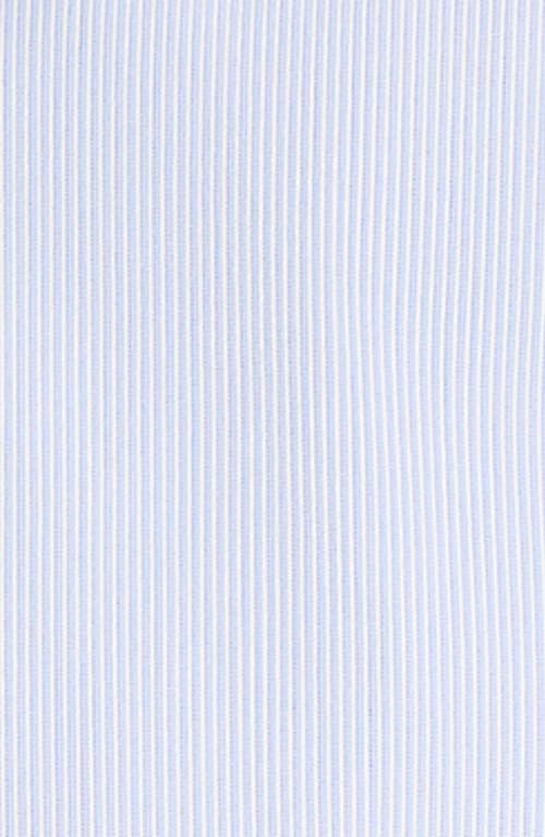 Theory Sylvain Exact Stripe Button Shirt In Blue
