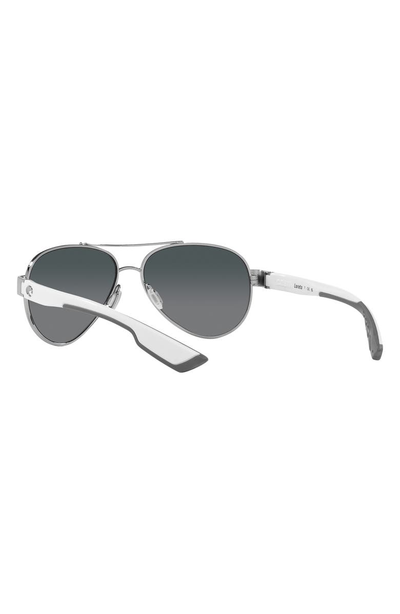 Costa Del Mar Loreto 56mm Gradient Pilot Sunglasses, Alternate, color, Grey Gradient
