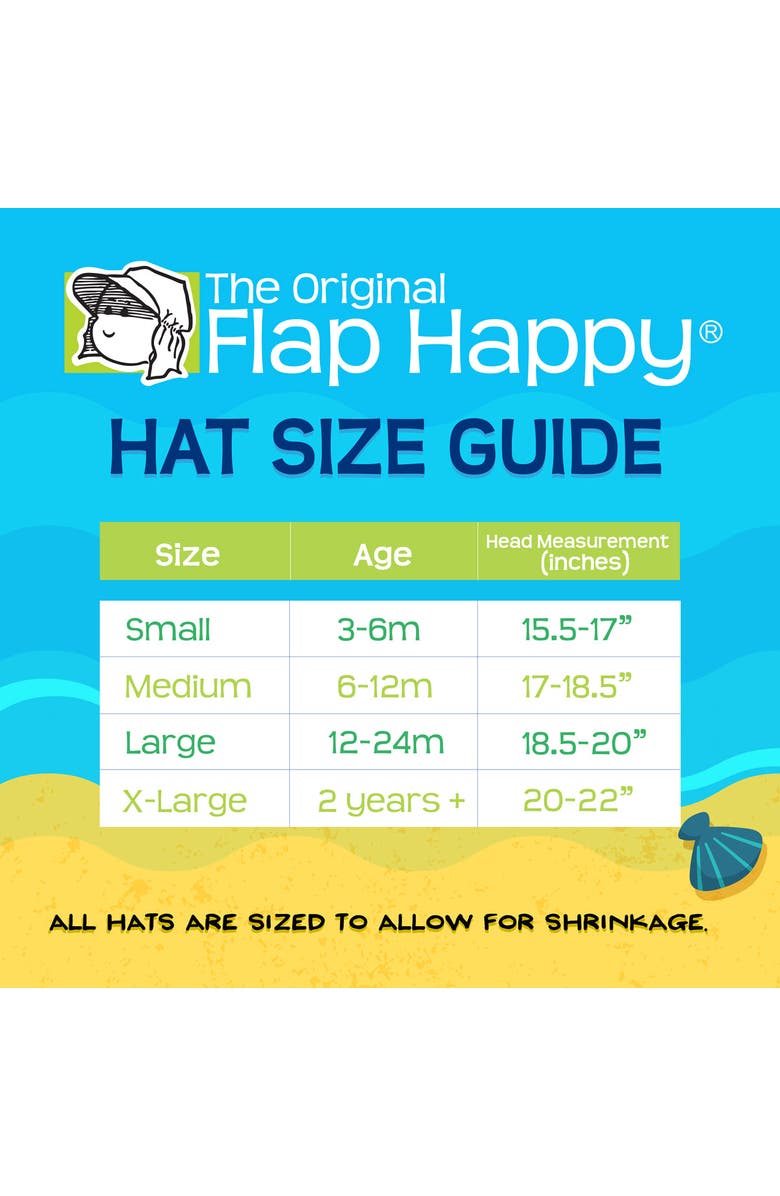 Flap Happy Kids UPF 50+ Terry Beach Bucket Sun Hat, Alternate, color, White