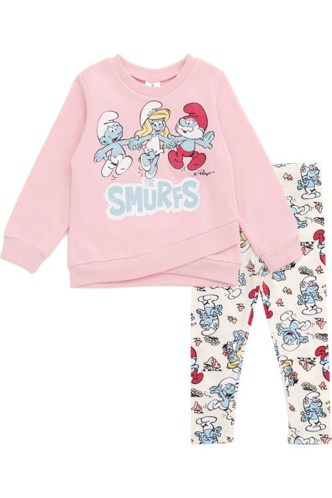 2-Piece Fleece Sweatshirt and Leggings Set
