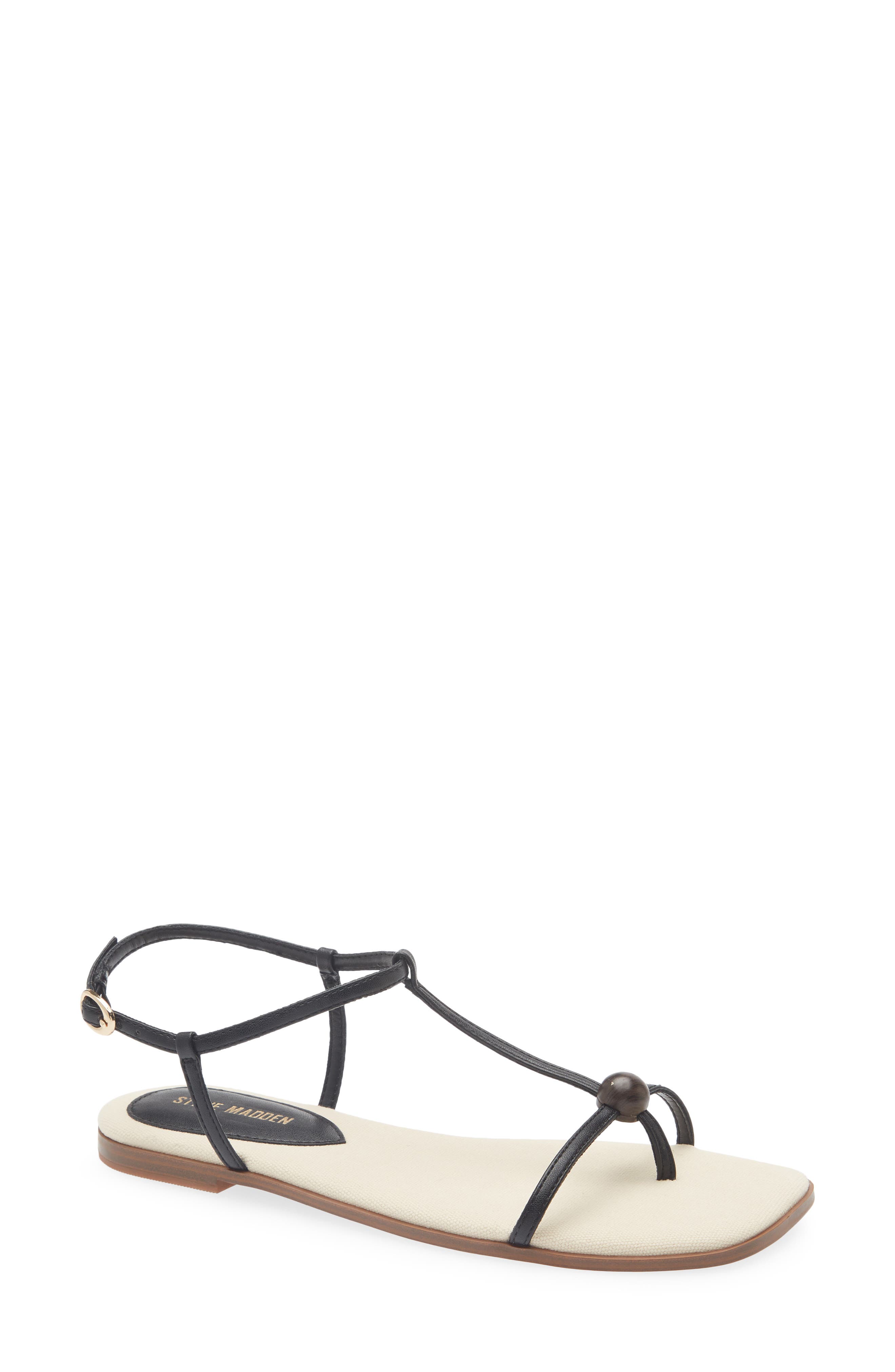 Ritzy Wood Bead Sandal