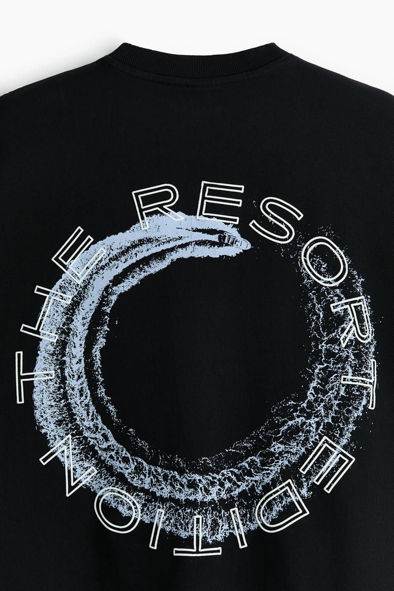 Oversized Fit Boxy-style T-shirt, Alternate, color, Black/The Resort Edition