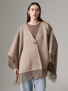 DAY Birger et Mikkelsen Fringed Open Front Poncho