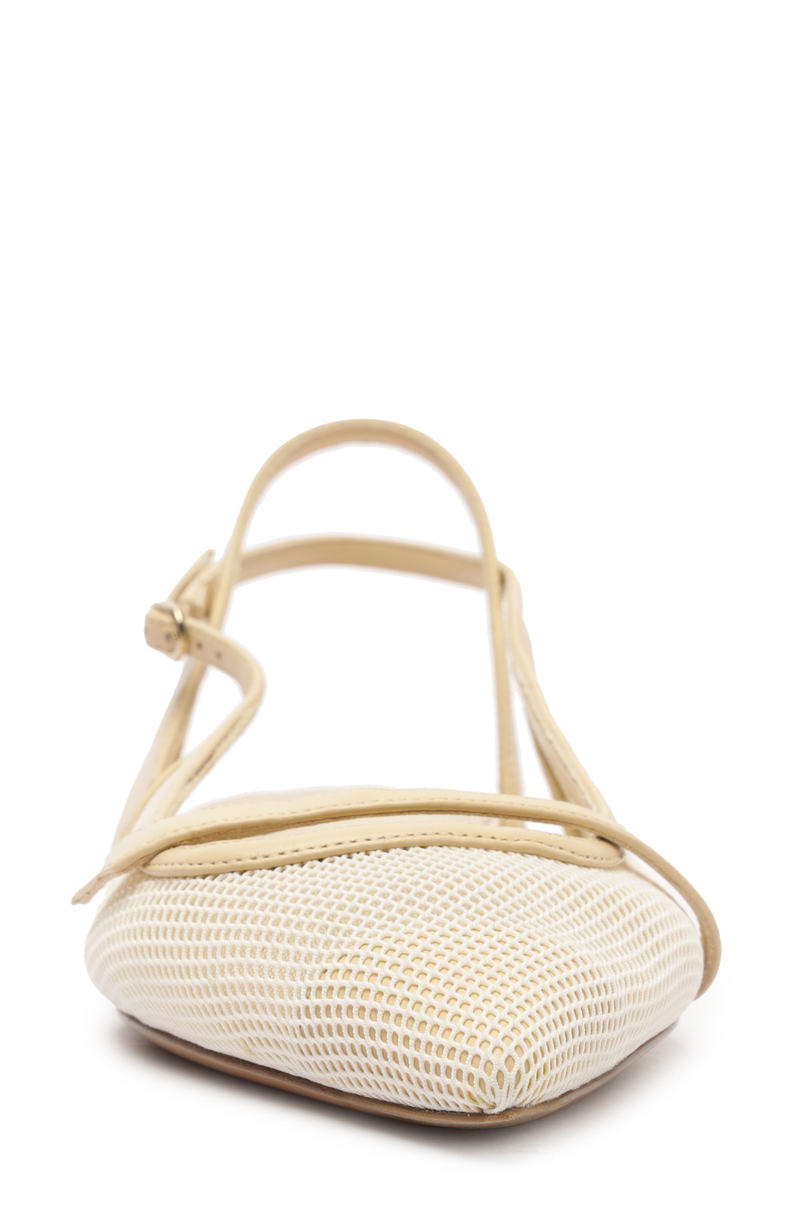 Alexandre Birman Tita Pointed Toe Slingback, Alternate, color, Creamy