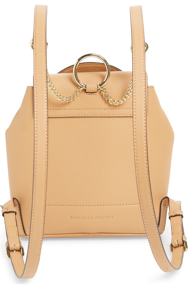 Danielle Nicole Theo Mini Faux Leather Backpack, Alternate, color,
