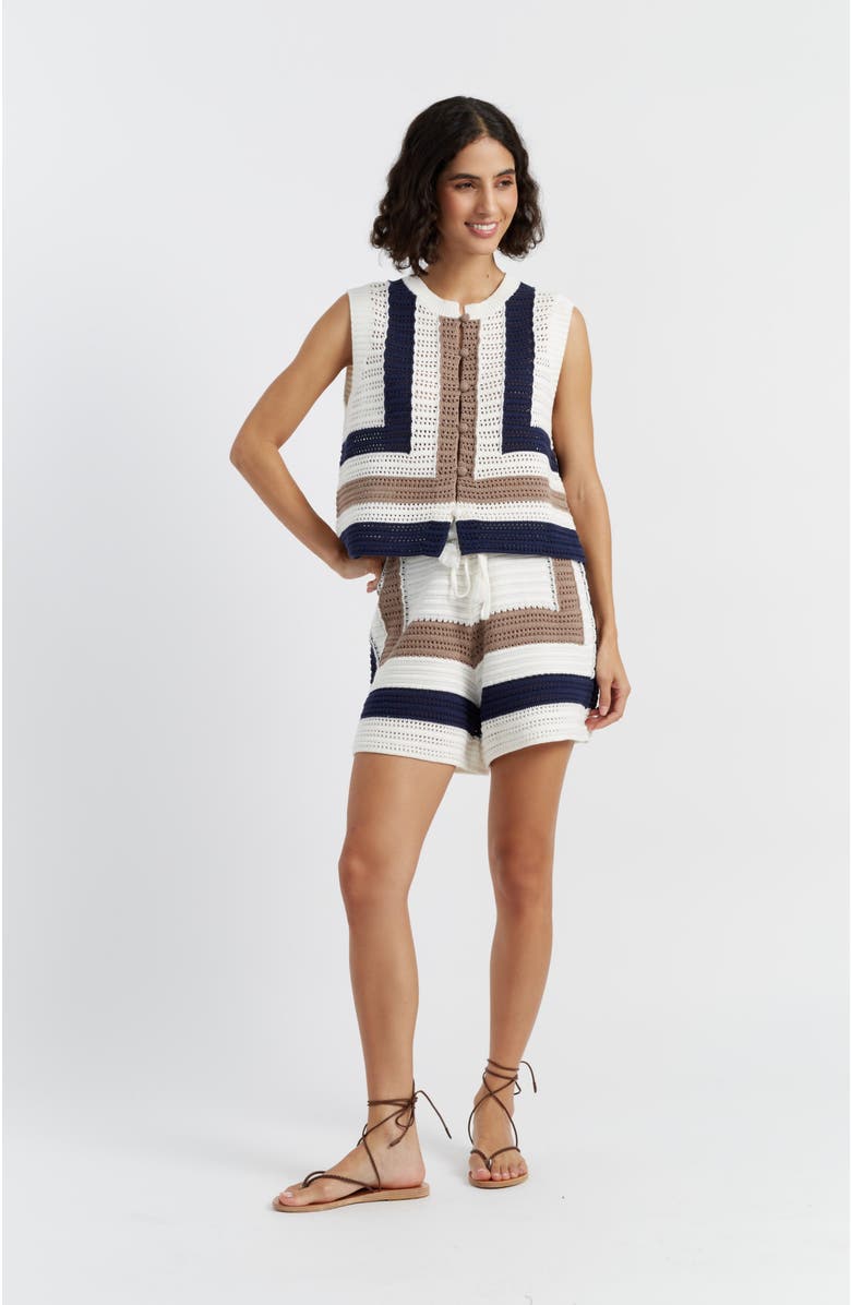 Chinti & Parker Capri Shorts, Alternate, color, Navy