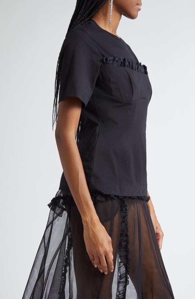 Simone Rocha Balconette Bust T-Shirt, Alternate, color, 