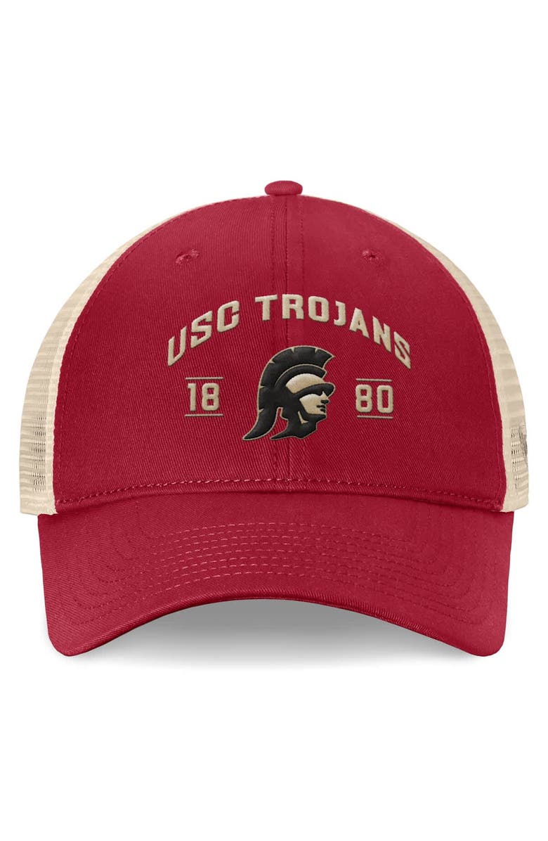 TOP OF THE WORLD Men's Top of the World Cardinal USC Trojans Heritage Waylon Trucker Adjustable Hat, Alternate, color, Cardinal
