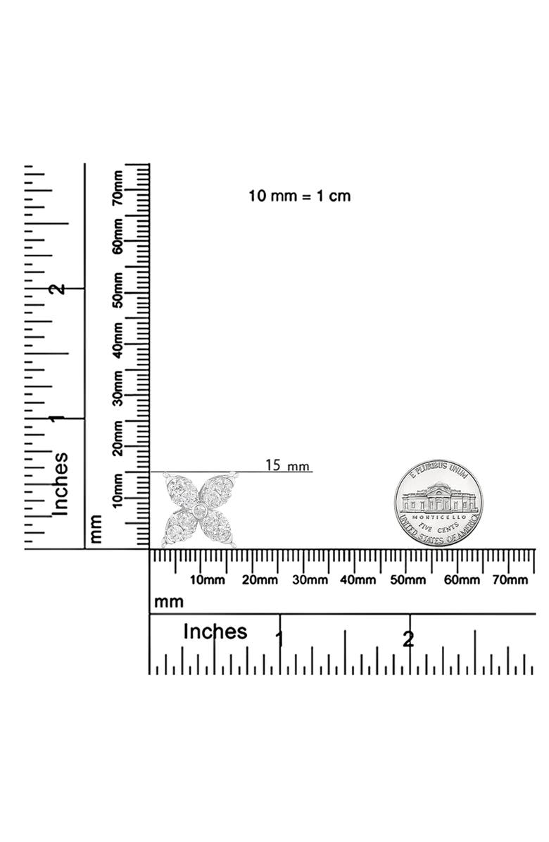 Haus of Brilliance 10K White Gold 1/2 Cttw Diamond Marquise Shaped 4 Leaf Clover Pendant Necklace, Alternate, color, White