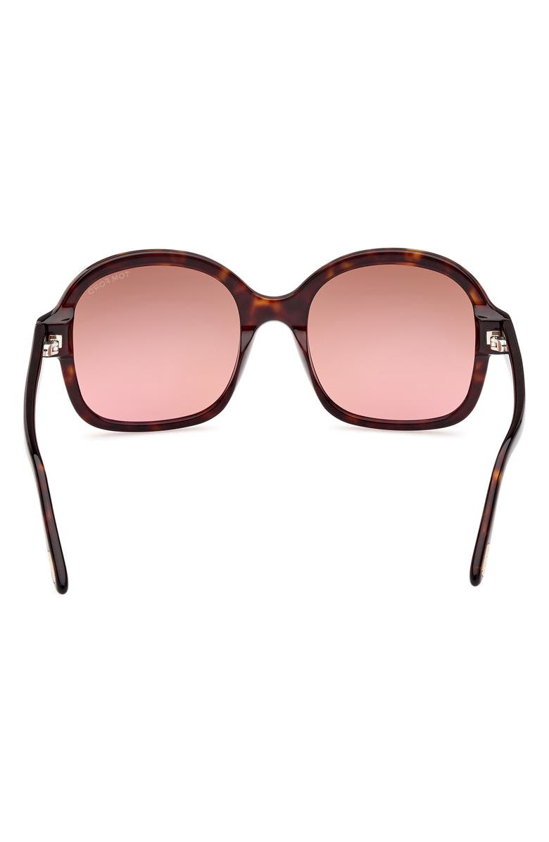 TOM FORD Hanley 57mm Butterfly Sunglasses, Alternate, color,