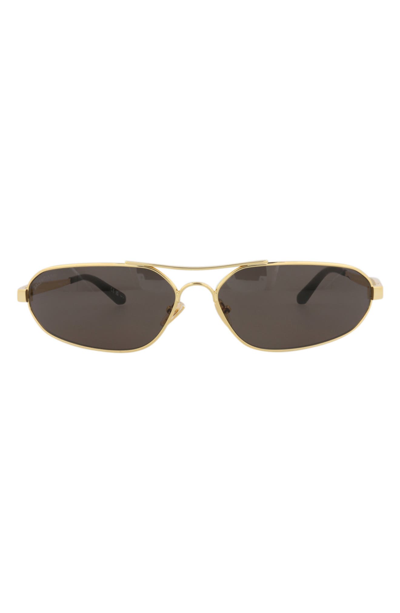 Balenciaga 71mm Slim Aviator Sunglasses