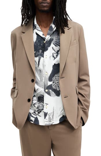 Allsaints Canta Blazer In Earthy Brown