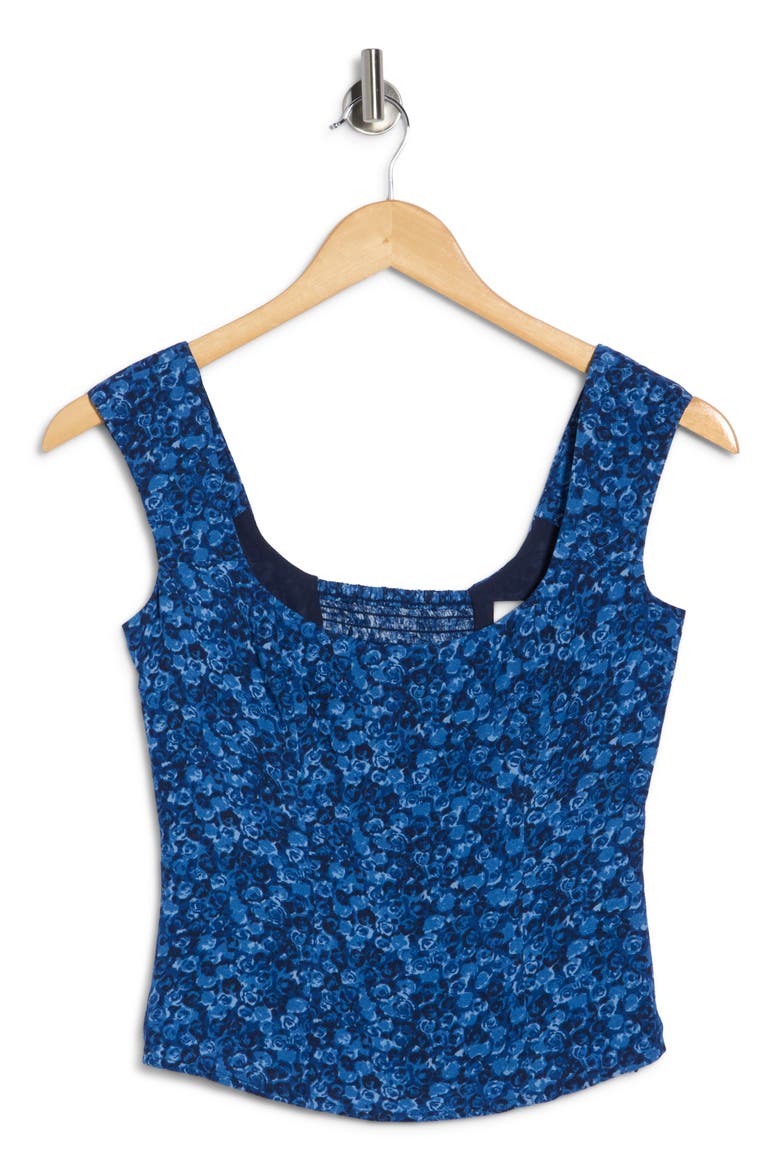 Navi Sleeveless Crop Top, Main, color, BLUE ROSE