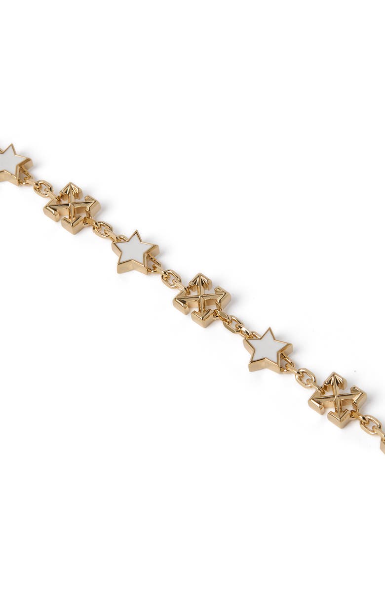 OFF WHITE Women's Star Arrow Bracelet, Alternate, color, 