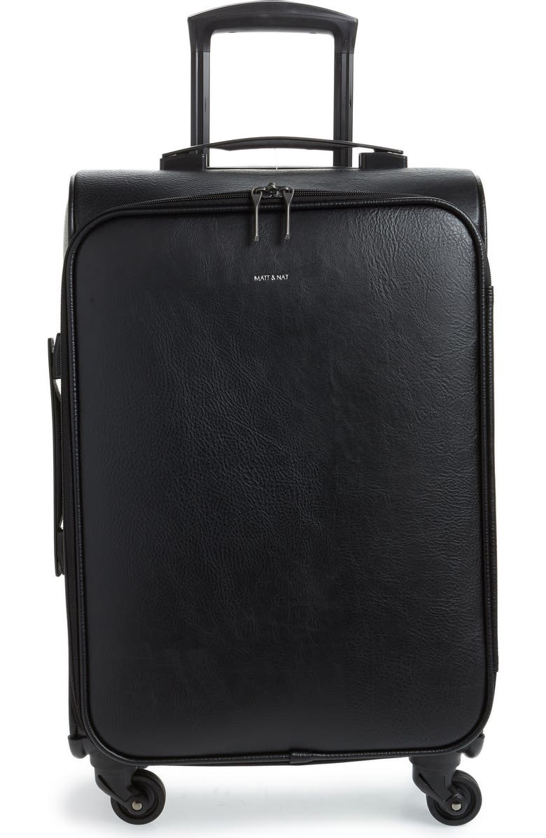 Matt & Nat Coast 20-Inch Faux Leather Spinner Carry-On, Main, color,