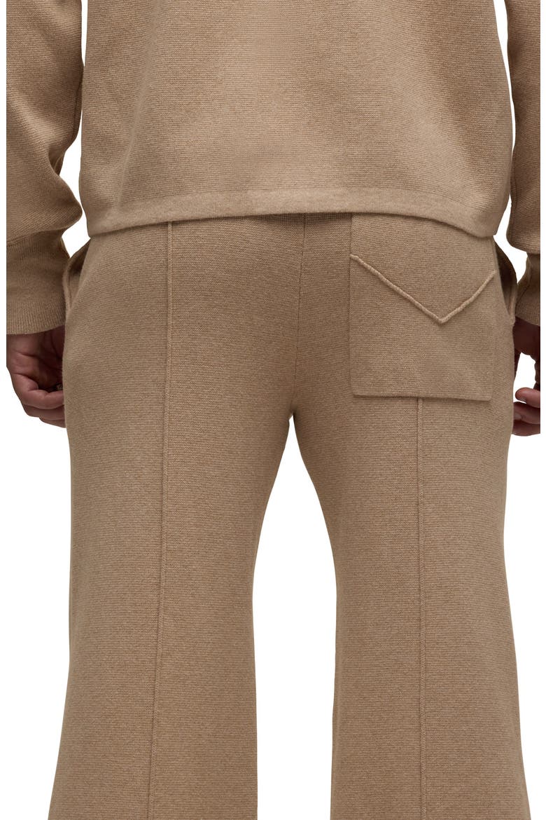 Foldout Wide Leg Cotton and Cashmere Sweatpants, Alternate, color, COSTA