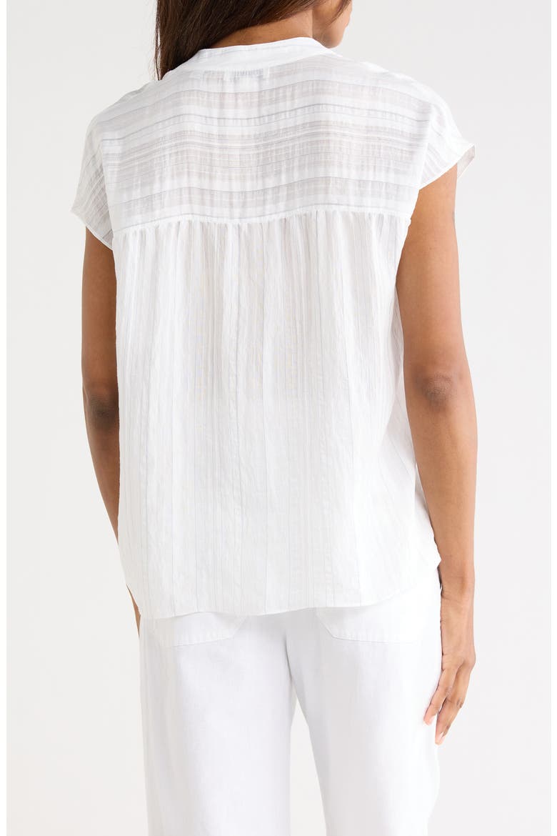 Split Neck Dolman Sleeve Top, Alternate, color, OPTIC WHITE/ SURF MIST