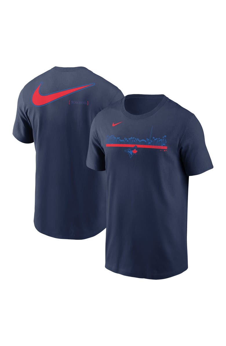 Nike Men's Nike Navy Toronto Blue Jays 2-Hit Speed City Connect T-Shirt, Alternate, color, 