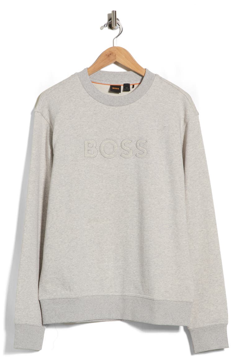 We Logo Cotton Sweatshirt, Alternate, color, OPEN GREY