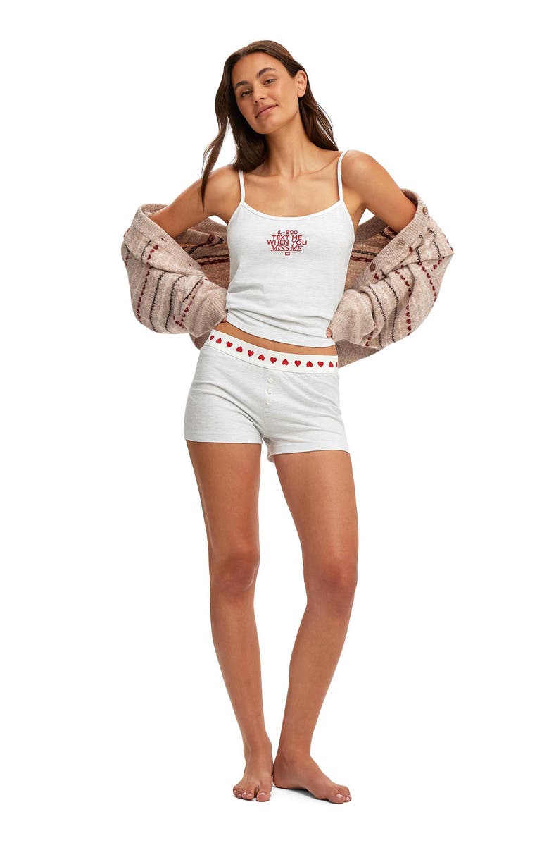 COTTON ON BODY Women's Dreamy Soft Longline Cami, Alternate, color, Light Grey Marle 1-800 Text