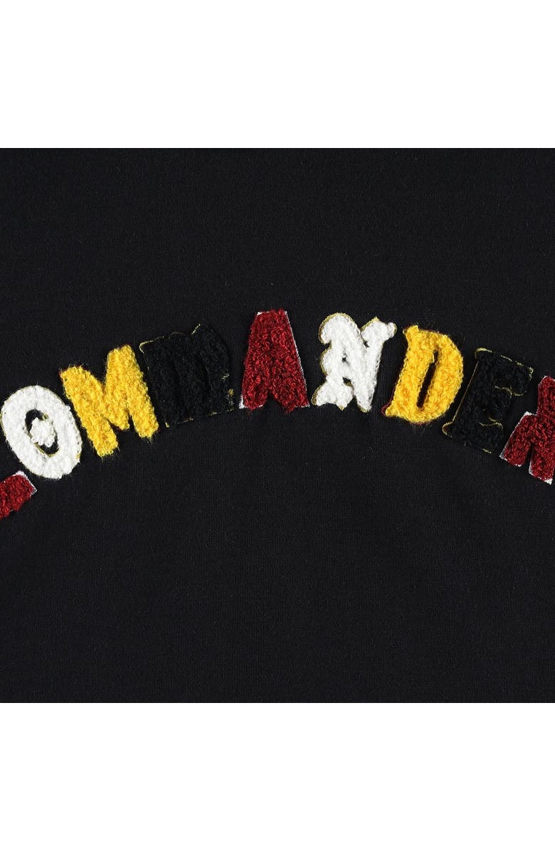 THE WILD COLLECTIVE Women's The Wild Collective Black Washington Commanders Cropped Pullover Hoodie, Alternate, color, 