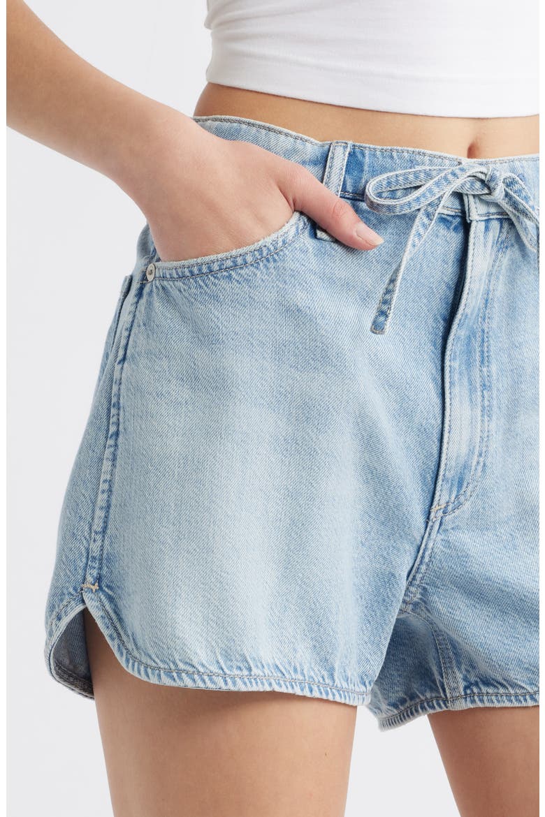 Nolan Drawstring Denim Shorts, Alternate, color, ASBRY