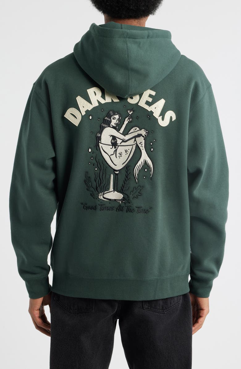 DARK SEAS Burkhart Embroidered Heavyweight Fleece Hoodie, Alternate, color, 