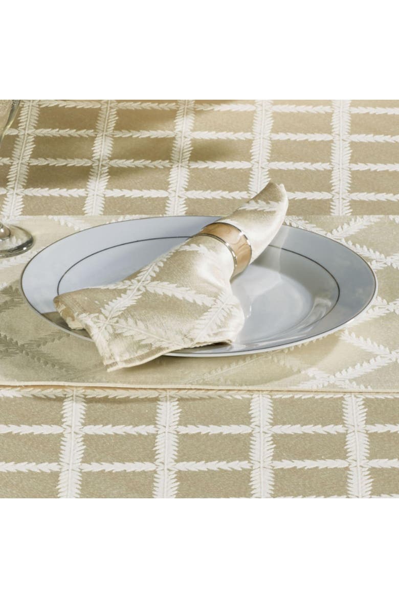 Laurel Leaf Napkins, Set of 4, Red - 19"W x 19"L, Alternate, color, Ivory