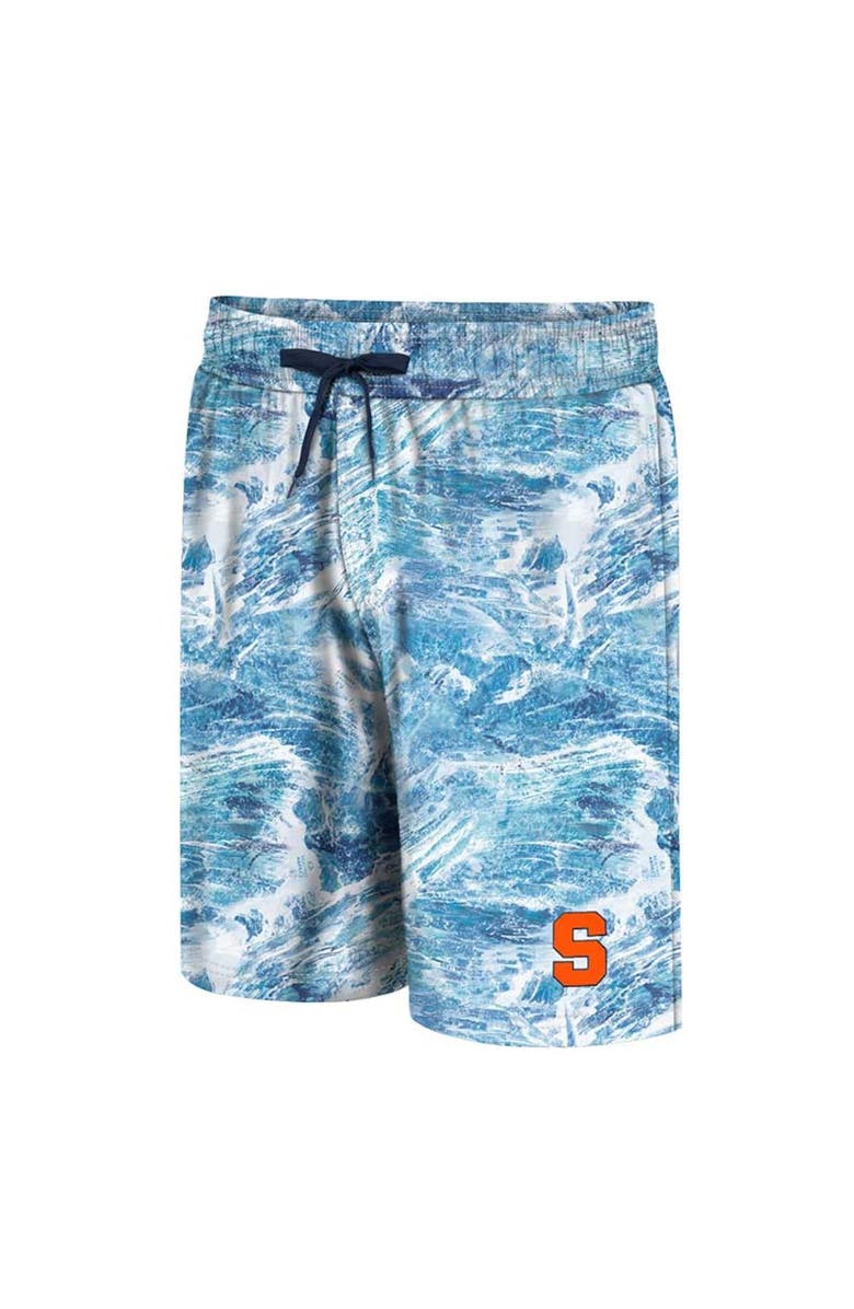 COLOSSEUM Men's Colosseum Blue Syracuse Orange Realtree Aspect Ohana Swim Shorts, Alternate, color, 