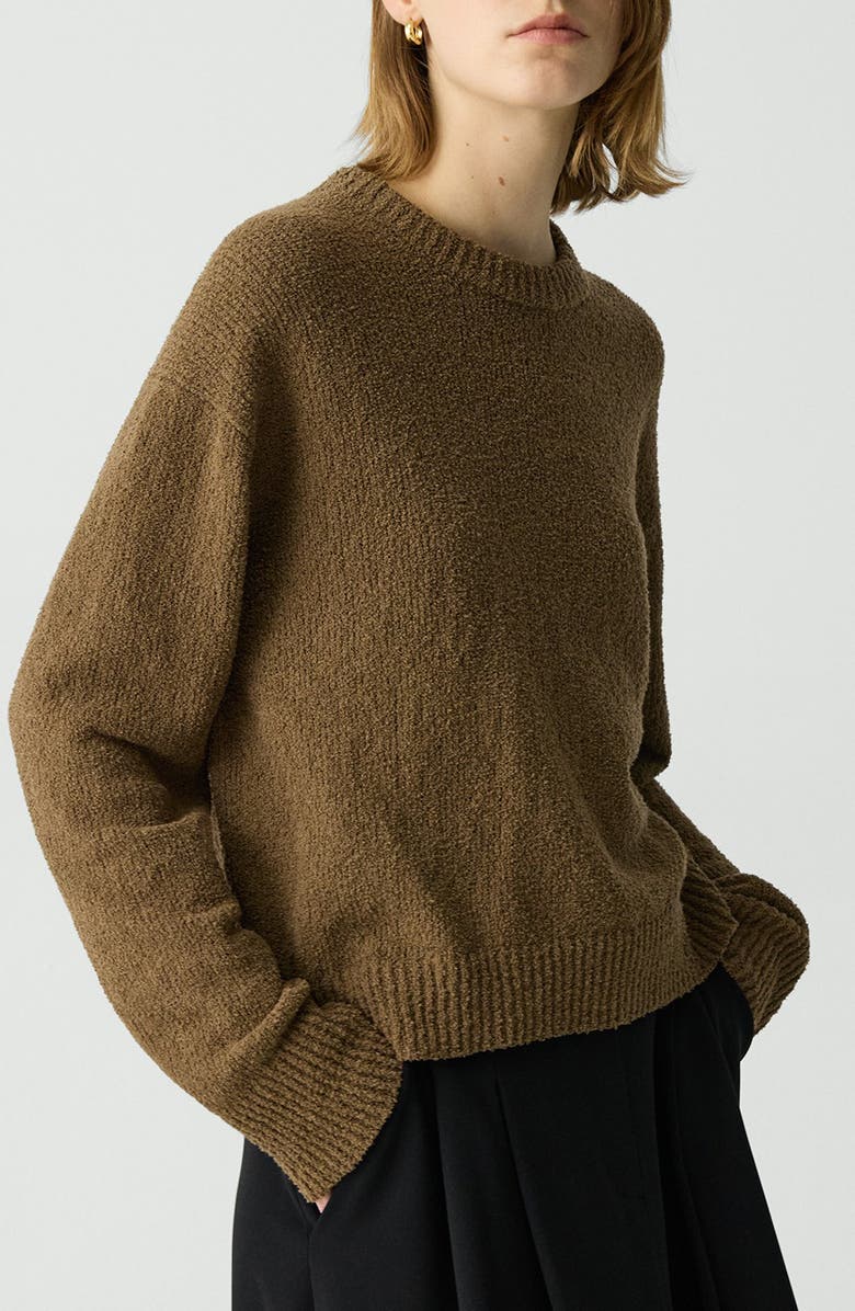 Theory Stretch Cotton Bouclé Sweater, Alternate, color, 