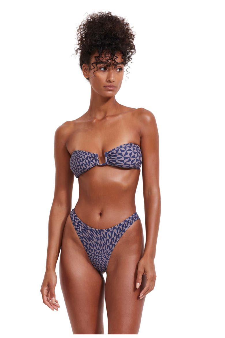 Midnight Magic Bandeau Wire Swim Top, Main, color, MULTI