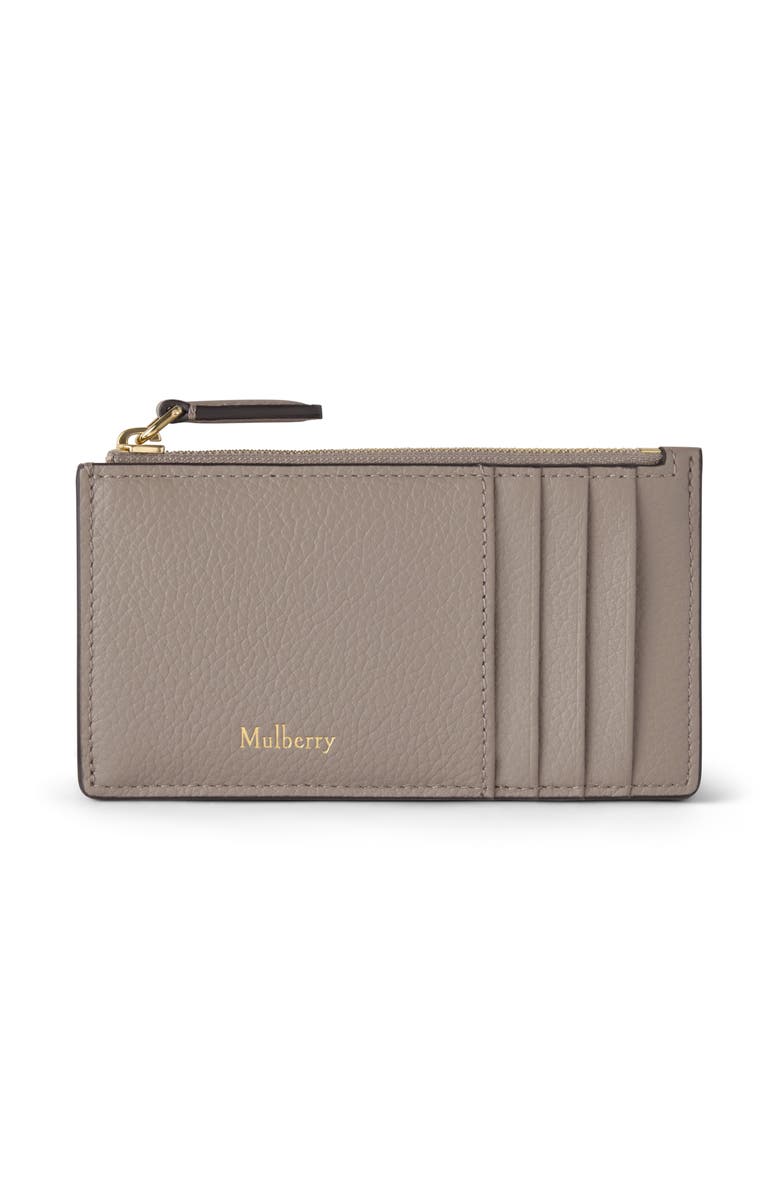 Mulberry Continental Zipped Long Card Holder, Main, color, Cashmere Taupe