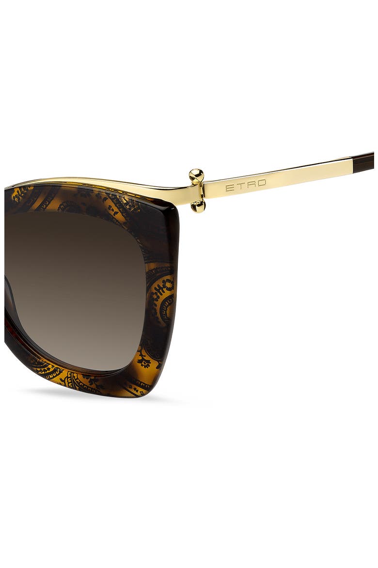 Etrovela 56mm Gradient Cat Eye Sunglasses, Alternate, color, PATTERN HAVANA/ BROWN SF