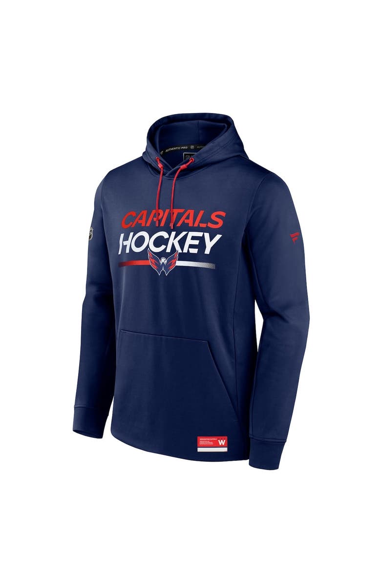 FANATICS Men's Fanatics Navy Washington Capitals Authentic Pro Fleece Pullover Hoodie, Alternate, color, 