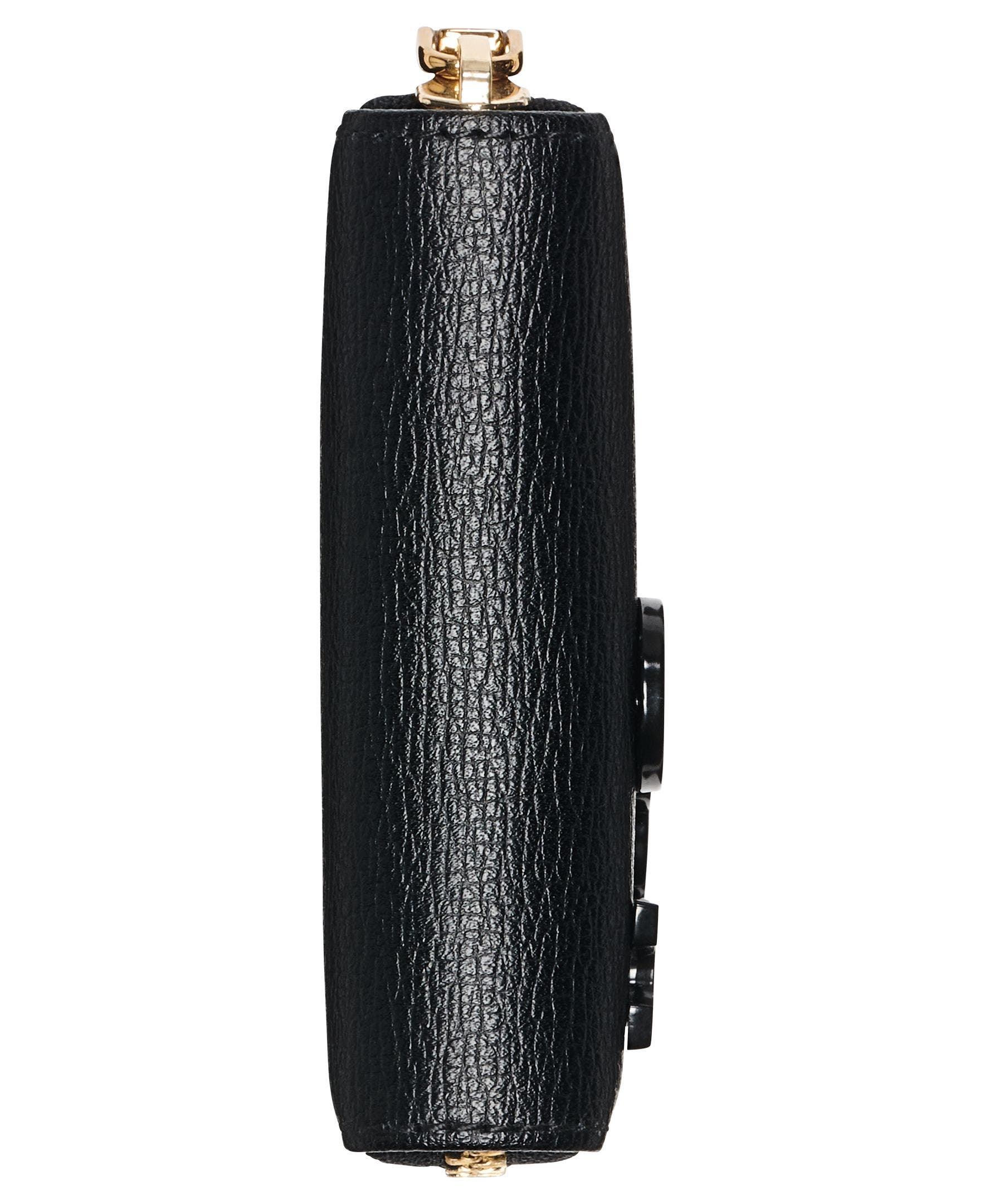 Maybelle Rhinestones+Patches Small Zip Around Wallet, Alternate, color, Black/Gold