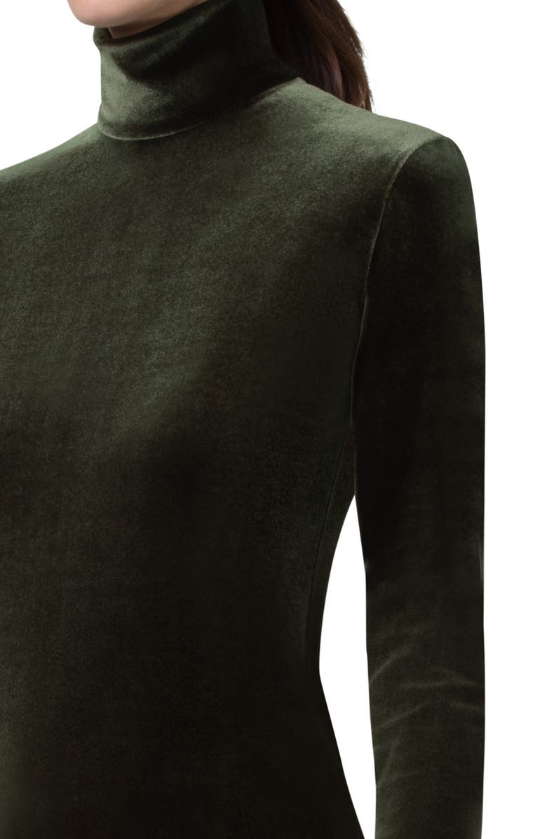 Akris Velvet Turtleneck Top, Alternate, color, 