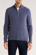 Lucky Brand Cotton Quarter Zip Sweater