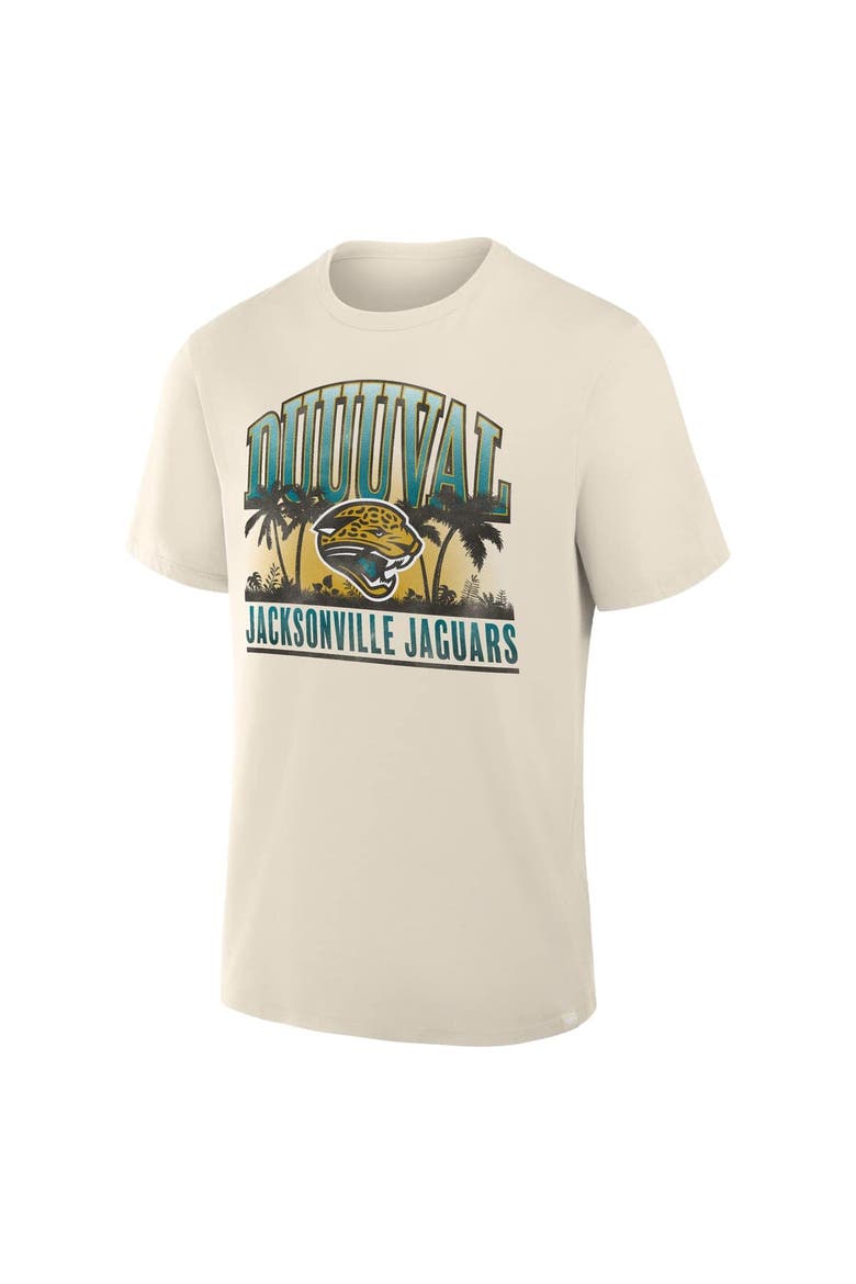 Men's Fanatics Cream Jacksonville Jaguars Team Archives T-Shirt, Alternate, color, Cream