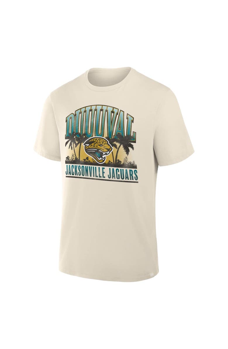 FANATICS Men's Fanatics Cream Jacksonville Jaguars Team Archives T-Shirt, Alternate, color, Cream