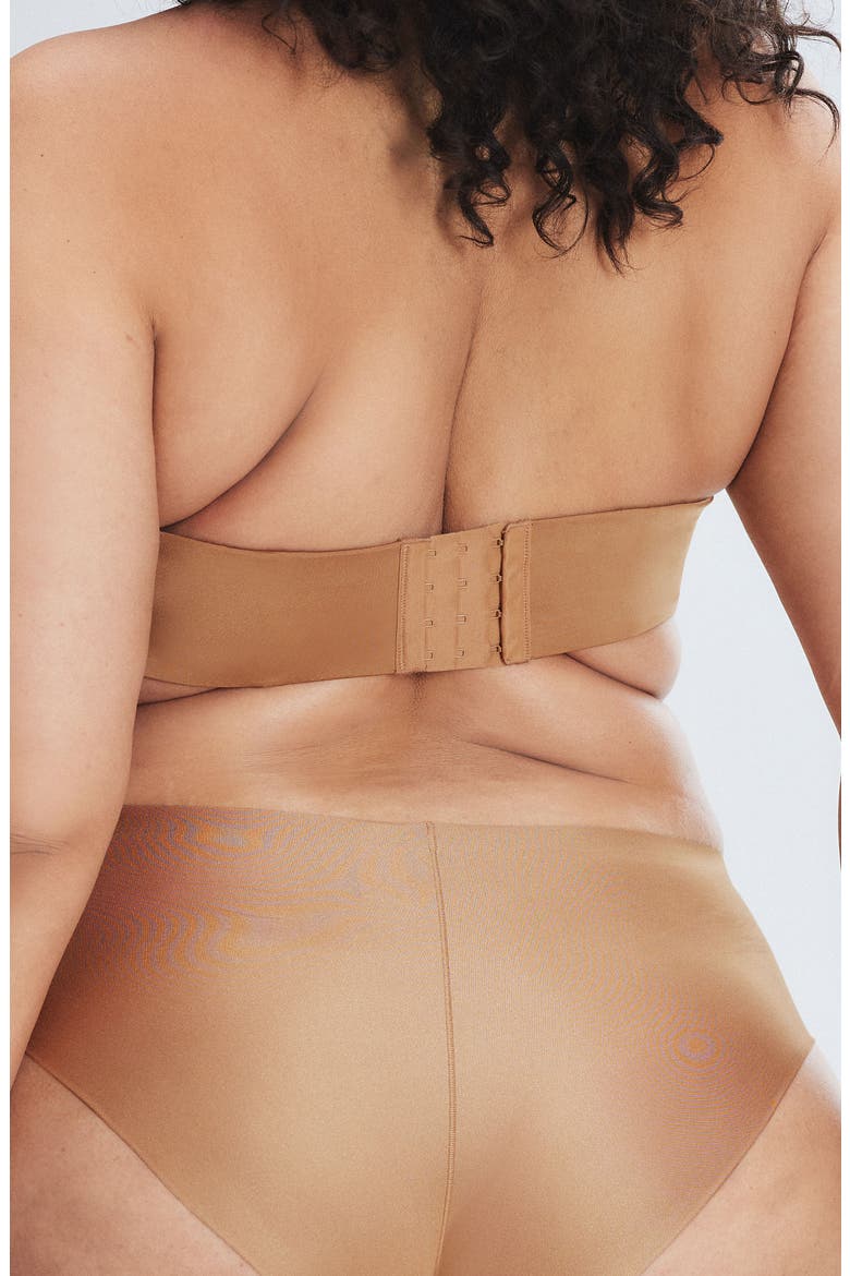 Microfiber No-Show Hipster Briefs, Alternate, color, SWEET LATTE NUDE