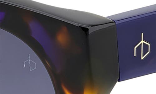 Rag & Bone 56mm Gradient Polarized Square Sunglasses In Multi