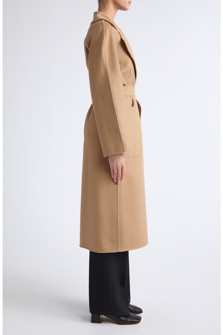 Wool Tie Waist Coat, Alternate, color, CAMEL